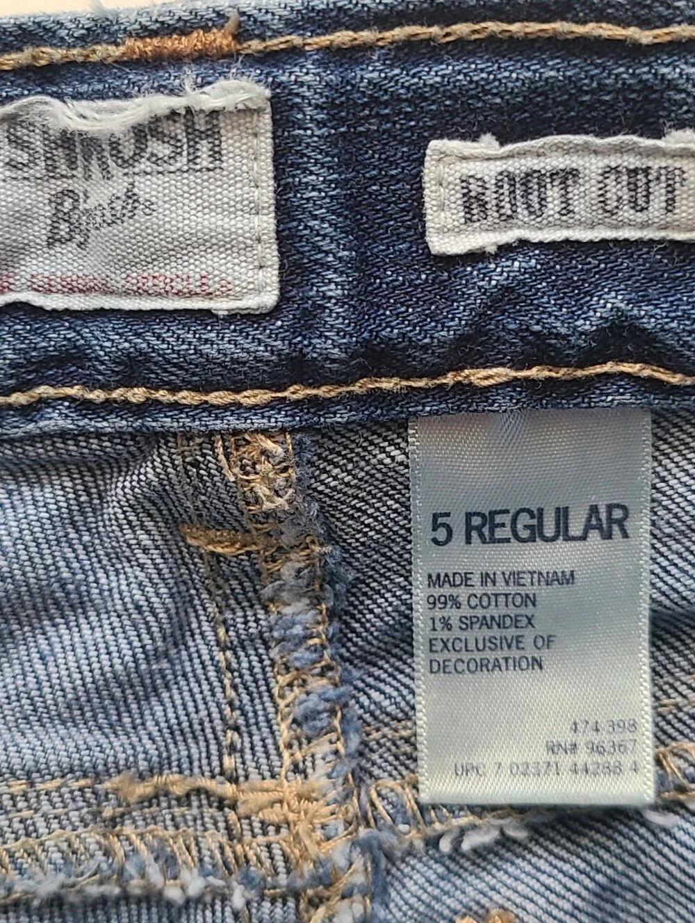 OshKosh B'gosh Bootcut Jeans Girls Size 5 Regular Blue Stretch Denim